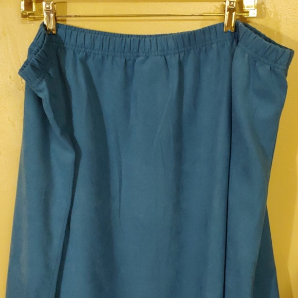 Graff By UM Company 🆕 Blue Light Suede Skirt 2X - Picture 6 of 8
